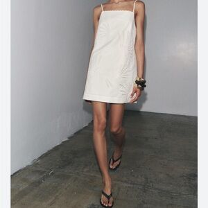 Zara white mini dress